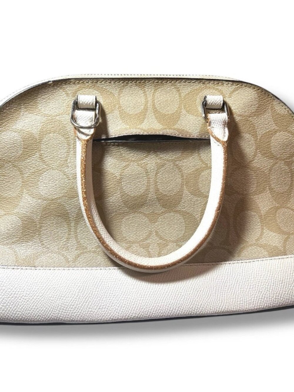 Coach NASA Mini Sierra Satchel Light Khaki Chalk 29618 - Picture 3 of 11